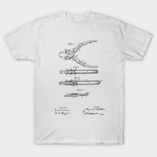 Pliers Vintage Patent Hand Drawing T-Shirt